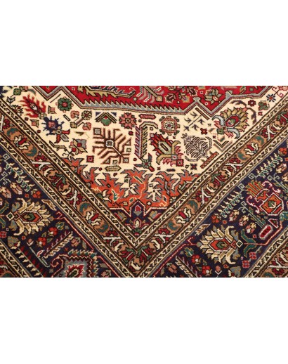 Tappeto Tabriz Persia marrone giallo 248x343