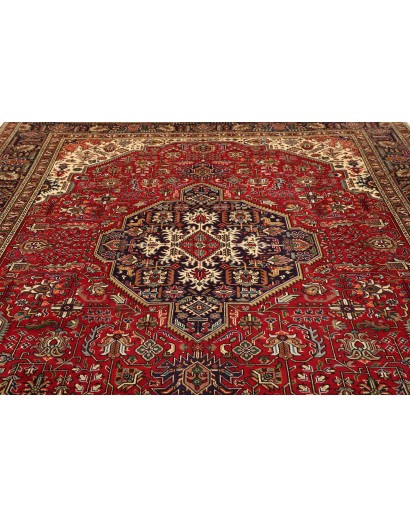Tappeto Tabriz Persia marrone giallo 248x343