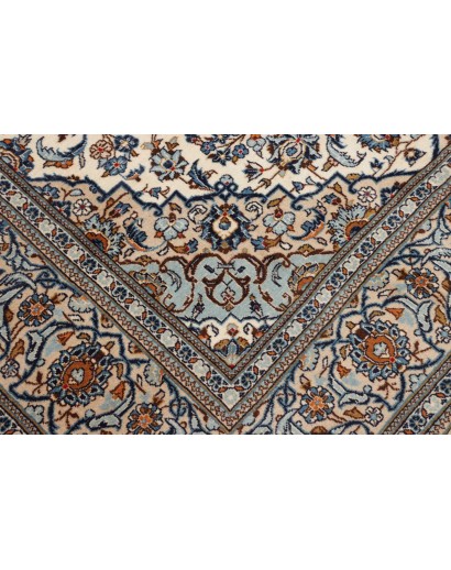Tappeto Kashan Persia beige grigio 200x303