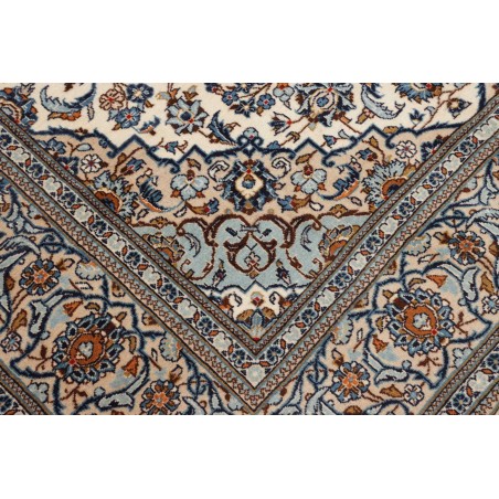 Tappeto Kashan Persia beige grigio 200x303