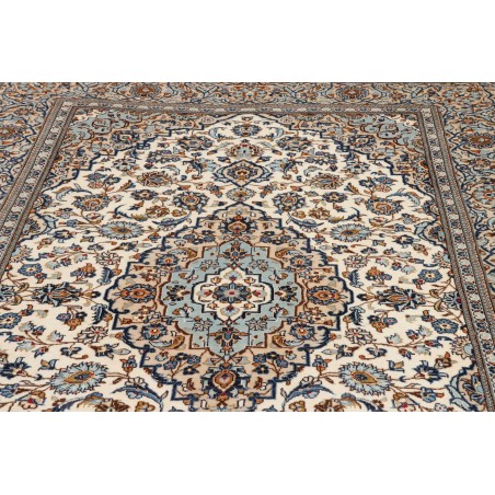 Tappeto Kashan Persia beige grigio 200x303