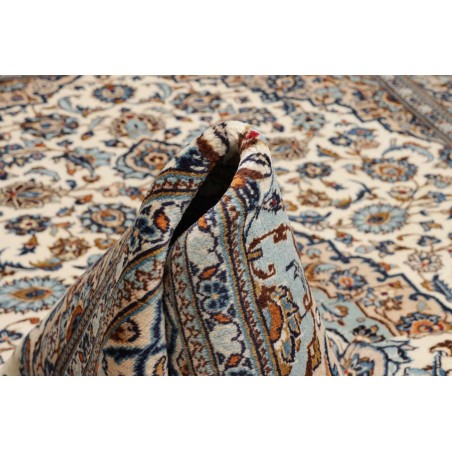 Tappeto Kashan Persia beige grigio 200x303