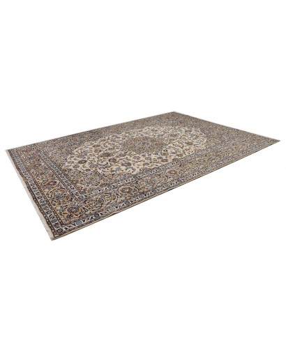 Tappeto Kashan Persia bianco grigio 257x363