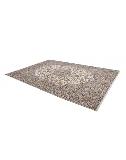 Tappeto Kashan Persia bianco grigio 257x363