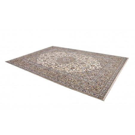 Tappeto Kashan Persia bianco grigio 257x363