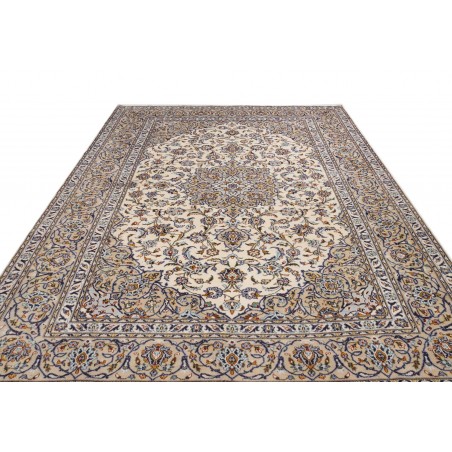 Tappeto Kashan Persia bianco grigio 257x363
