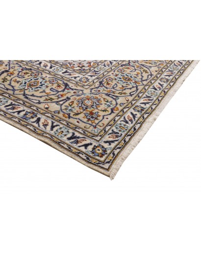 Tappeto Kashan Persia bianco grigio 257x363