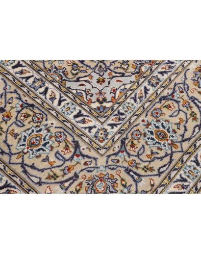 Tappeto Kashan Persia bianco grigio 257x363