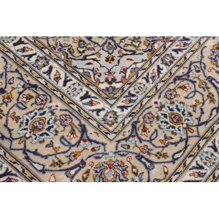 Tappeto Kashan Persia bianco grigio 257x363