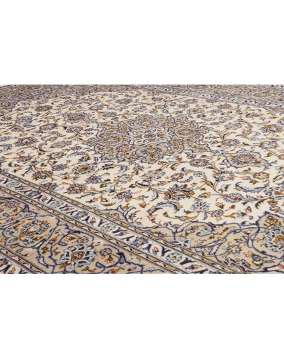Tappeto Kashan Persia bianco grigio 257x363