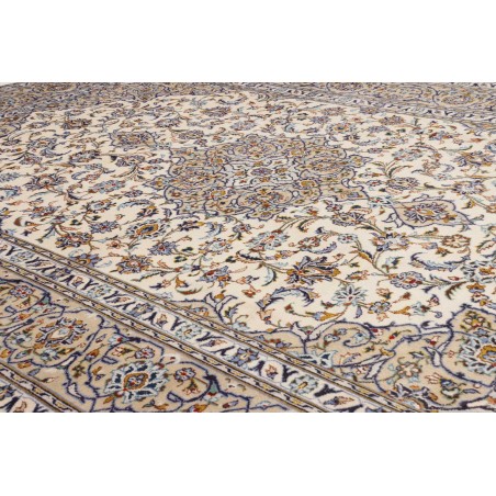 Tappeto Kashan Persia bianco grigio 257x363