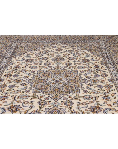 Tappeto Kashan Persia bianco grigio 257x363