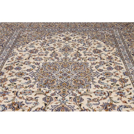 Tappeto Kashan Persia bianco grigio 257x363