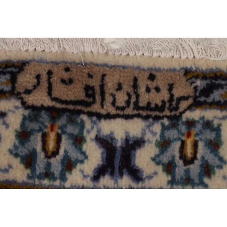Tappeto Kashan Persia bianco grigio 257x363