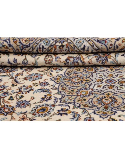 Tappeto Kashan Persia bianco grigio 257x363