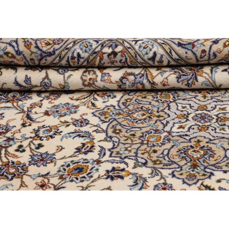 Tappeto Kashan Persia bianco grigio 257x363
