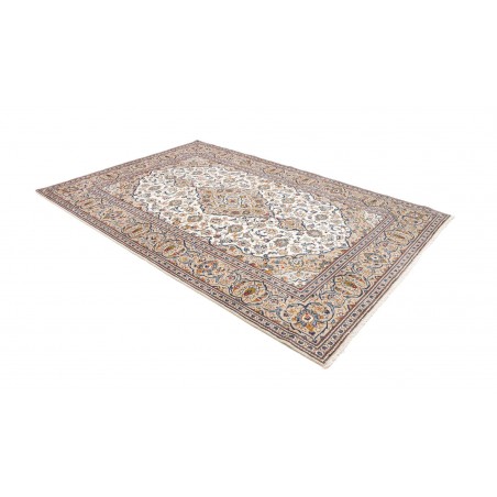 Tappeto Kashan Persia bianco marrone 200x300