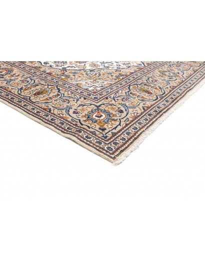 Tappeto Kashan Persia bianco marrone 200x300
