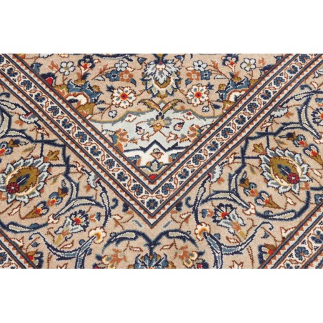 Tappeto Kashan Persia bianco marrone 200x300