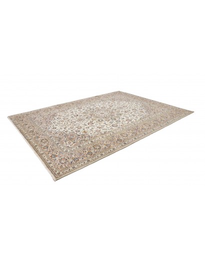 Tappeto Kashan Persia bianco grigio 252x340