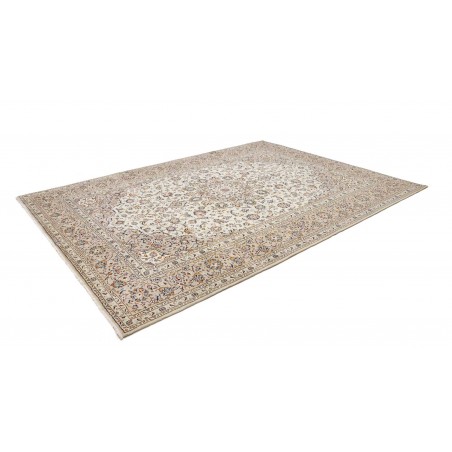 Tappeto Kashan Persia bianco grigio 252x340