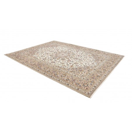 Tappeto Kashan Persia bianco grigio 252x340