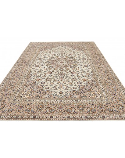 Tappeto Kashan Persia bianco grigio 252x340