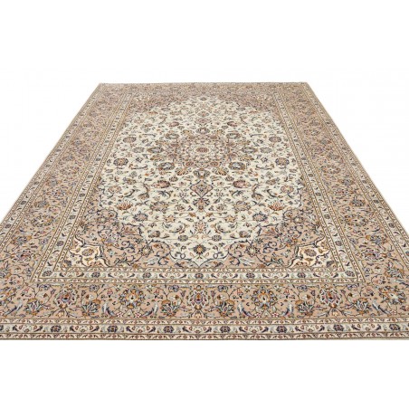 Tappeto Kashan Persia bianco grigio 252x340