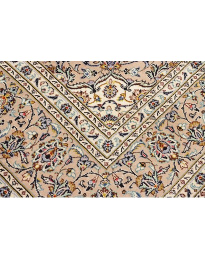 Tappeto Kashan Persia bianco grigio 252x340