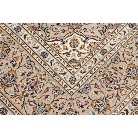 Tappeto Kashan Persia bianco grigio 252x340
