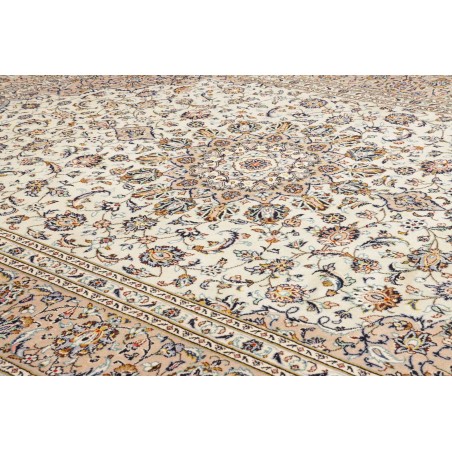 Tappeto Kashan Persia bianco grigio 252x340