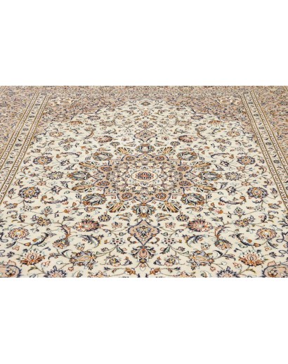 Tappeto Kashan Persia bianco grigio 252x340