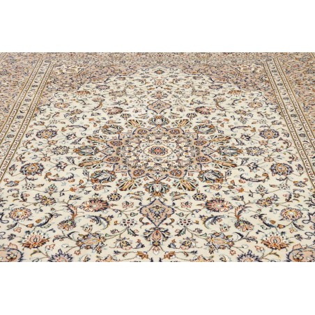 Tappeto Kashan Persia bianco grigio 252x340