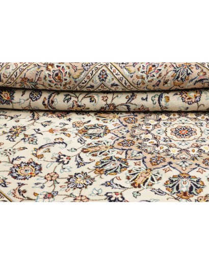 Tappeto Kashan Persia bianco grigio 252x340