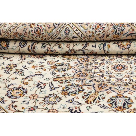 Tappeto Kashan Persia bianco grigio 252x340
