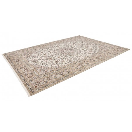 Tappeto Kashan Persia bianco marrone 246x335
