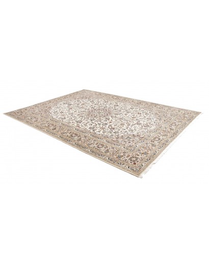 Tappeto Kashan Persia bianco marrone 246x335