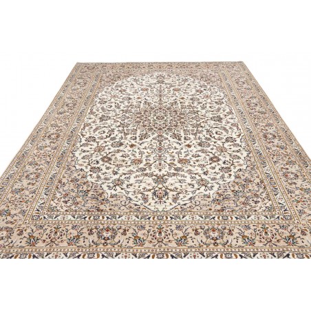 Tappeto Kashan Persia bianco marrone 246x335