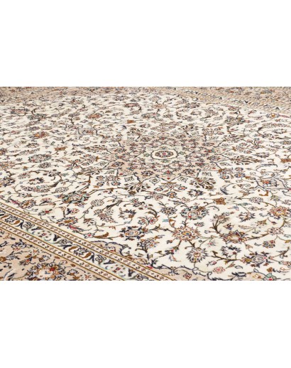 Tappeto Kashan Persia bianco marrone 246x335