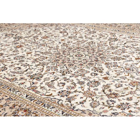 Tappeto Kashan Persia bianco marrone 246x335
