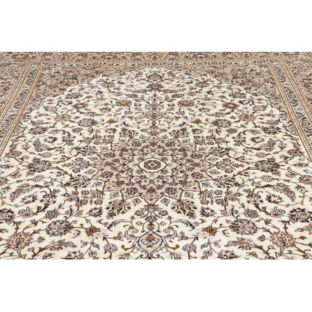 Tappeto Kashan Persia bianco marrone 246x335