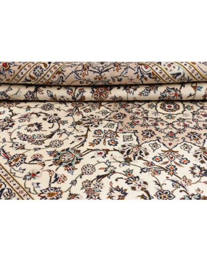 Tappeto Kashan Persia bianco marrone 246x335