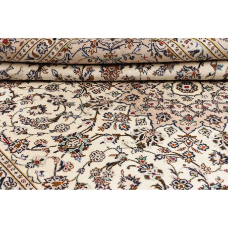 Tappeto Kashan Persia bianco marrone 246x335