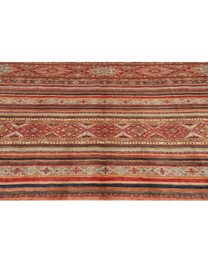 Tappeto Samarkand Pakistan rosso giallo 250x344