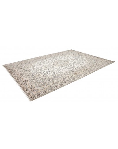 Tappeto Kashan Persia beige bianco 243x345