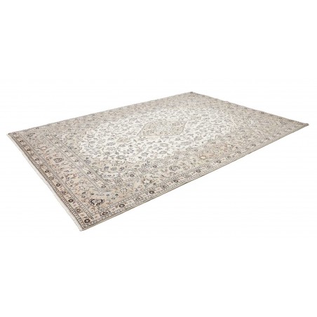 Tappeto Kashan Persia beige bianco 243x345
