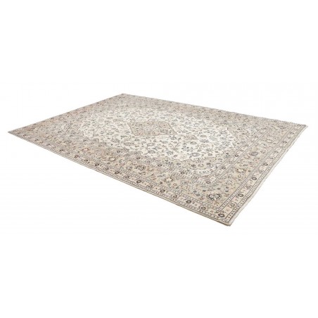 Tappeto Kashan Persia beige bianco 243x345