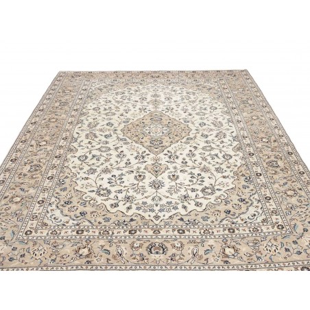 Tappeto Kashan Persia beige bianco 243x345