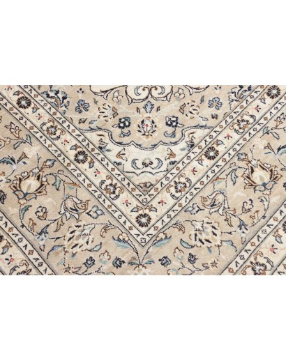 Tappeto Kashan Persia beige bianco 243x345