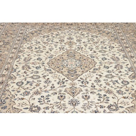 Tappeto Kashan Persia beige bianco 243x345